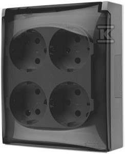 GN.4-KR.SCHU.PRZ.IP44 TR.SZARY AQUACLICK