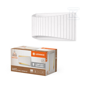 OPR.DEK. PLAST BAND FLAT WALL 290 E27 WH