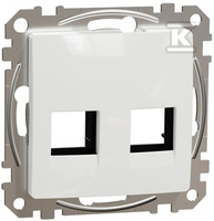 PŁYT.2XRJ45 KEL.AMP,MOLE.BIAŁY SEDNA D