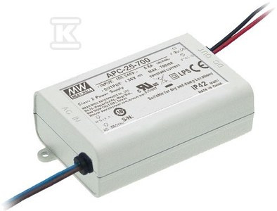 ZASILACZ LED APC-25-350,25W 25~70V 0.35A