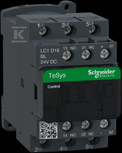 STYCZ.D 3P 18A NZ+NO 24V DC(L) AC3