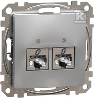 GN.KOMP.2XRJ45 6STP ALU SREBR.SEDNA DES