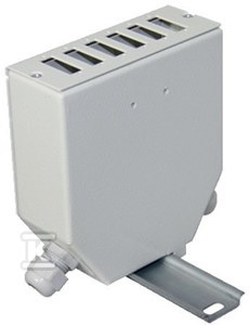 PRZEŁĄCZNICA DIN 6XSC SIMPLEX RAL 7035