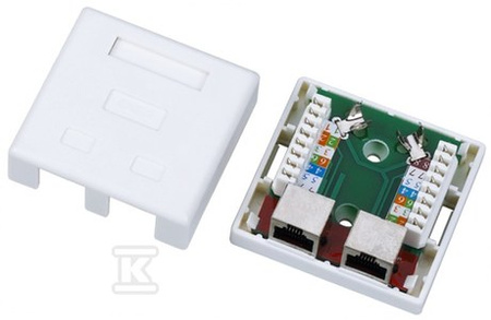 GNIAZDO NATYNKOWE STP KAT.5E 2XRJ45