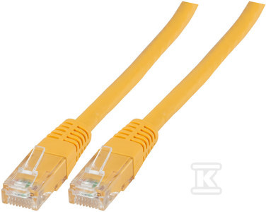 PATCHCORD RJ45 U/UTP 6 PVC CCA ŻÓŁ 1