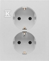 GN.2-KR.SCHUKO PRZ. ALU.MAT SIMON55