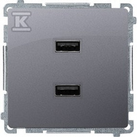 BMC2USB.01/43 ŁADOWARKA BASIC SREBRO M.