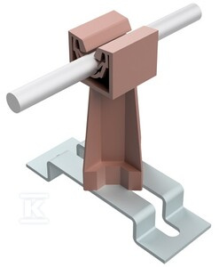 SŁUPEK Z PODST.STAL.H=7,2CM,CEGLAS TW/O