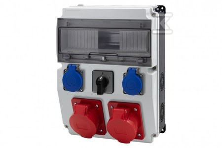 ROZ.CAJA 12 BICOLOR 2X16/5 2X230 0/1 32A