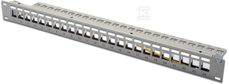 PATCH-PANEL PUSTY 19" 24X KEYS 1U