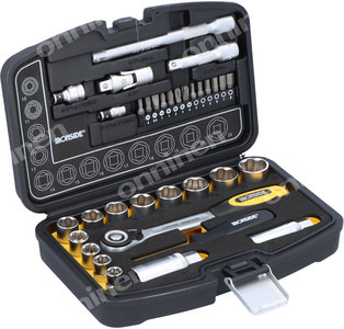 KPL. KLUCZY NASADOWYCH 24SZT 3/8" I 1/4"