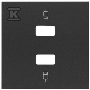 10001090-238 POKRYWA SIMON100 CZARNY MAT