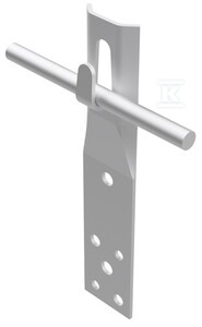 UCHWYT PROSTY ZACISK: H=15CM /AL/