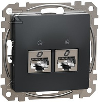 GN.KOMP.2XRJ45 5STP CZARNY ANT.SEDNA DES