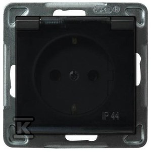 GN.1-KR.Z/U IP44 SCHU.CZARNY MET.SONATA