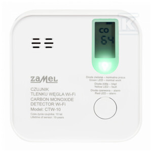 CZUJNIK TLENKU WĘGLA WI-FI TYP: CTW-10