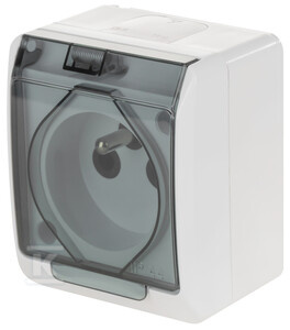 GN.2P+Z N/T IP44 BIAŁE KL.DYMNA HERMES