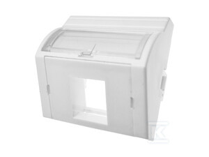 ADAPTER 45X45 1XRJ45 (WYPUKŁY KĄTOWY)