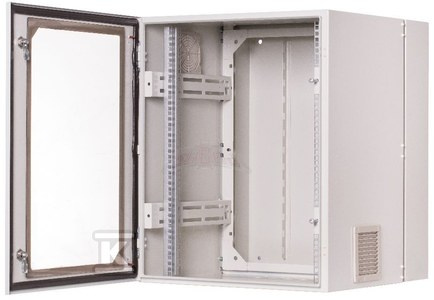 SZAFAD19"18UX600X600,DRZ.SZYBA,ZEW,SZARA