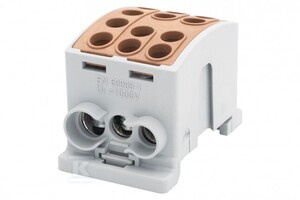 ZACISK HLK 100A-3 (1X25/2X16) BRĄZ.