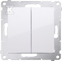 ŁĄCZ.ŚW.16A+RAM.GIPS /IP44 BIAŁA SIM