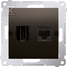 DGHRJ45.01/46 GNIAZDO SIMON54 BRĄZ MAT