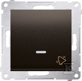 PRZYCISK DZWON.PODŚW.BRĄZ SIMON54