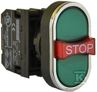 PRZYC.3-KR.ZIELONY WYST.STOP NO+NC+NO