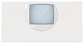 10001060-238 POKRYWA SIMON100 CZARNY MAT