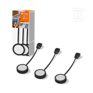 OPR.SZAF.LED SPOT PUCK 65MM 3 X 3W BL