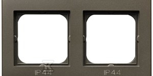 RAMKA 2-KR.ŁĄCZ.IP44 CZEKO.METAL SONAT