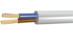 OMYP (H03VVH2-F) 2X1,5 300V BIAŁY