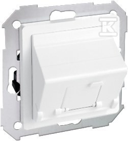 POKRYWA GN.RJ 45 X1 SKOŚNA BIAŁA