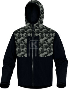 BLUZA HORTEN2 CZARNY/KAMUFL XL