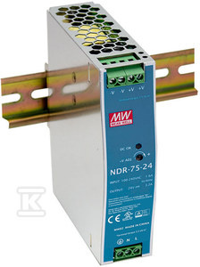 ZASIL.NA SZYNĘ DIN 75W 24V 3.2A