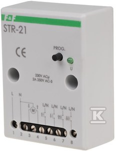 STR-21-STER.ROL230V~,8A,N/T,2-PRZYC