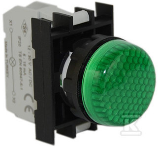 LAMP.SYG.B LED 12-30V AC/DC ZIELONA