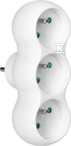 ROZGAŁĘŹNIK 3X2P+Z Z WTYCZ.CENTRL.BIA