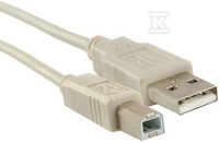 KABEL USB 2.0A MĘSKI B MĘSKI 3M