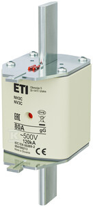 WKŁADKA NH3C GG 80A/500V