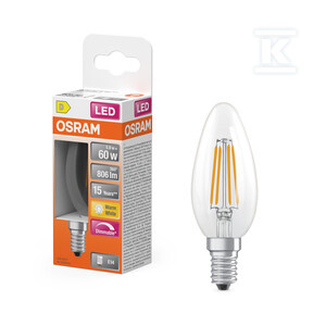 ŻAR.LED DIM 5.9W 827 CLR E14