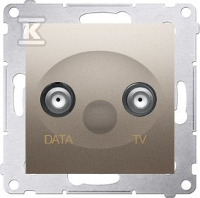 DAD1.01/44 GNIAZDO SIMON54 ZŁOTY MAT