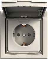 GN.1-KR.SCHUKO IP44 KREM ASFORA