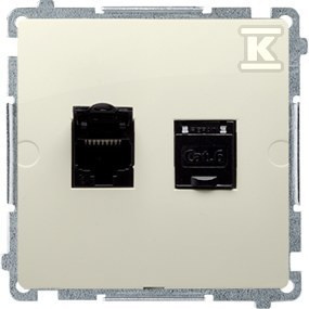 BM62E.01/12 GNIAZDO BASIC BEŻ