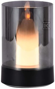 LAMPKA NOCNA V-TAC 3W LED ŚWIECA CZARNA