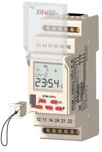 ZCM-12P/U PROG.CZAS.2-KAN.TYG.AC/DC