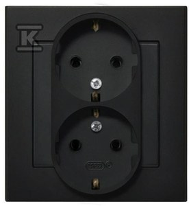 GN.2-KR.Z/U SCHUKO CZARNY MET.SONATA