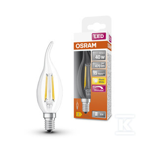 ŻAR.LED BA DIM 4W 827 CLR E14