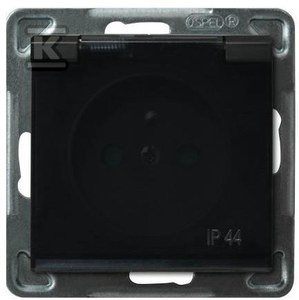 GN.1-KR.Z/U IP44 PRZ.CZARNY MET.SONATA
