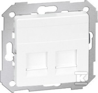 POKRYWA GN.2XRJ45(ADAP+ŻALUZJ)BIAŁA